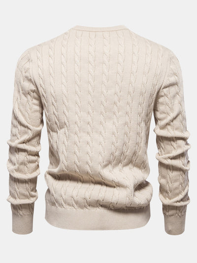 Elías® | Giraffe Embroidery Twist Jacquard Sweater