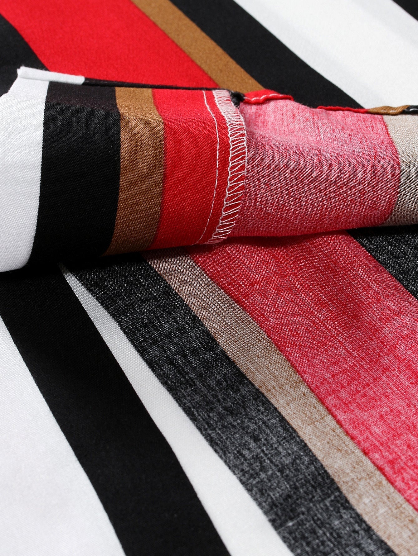 Arno® | Colorful Striped Print Revere Shirt