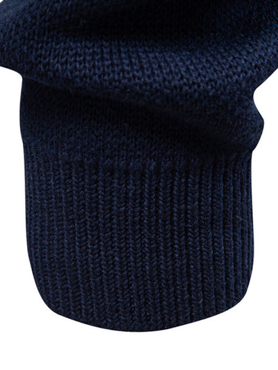 Drago® | Geometry Jacquard Zipper Stand Collar Sweater