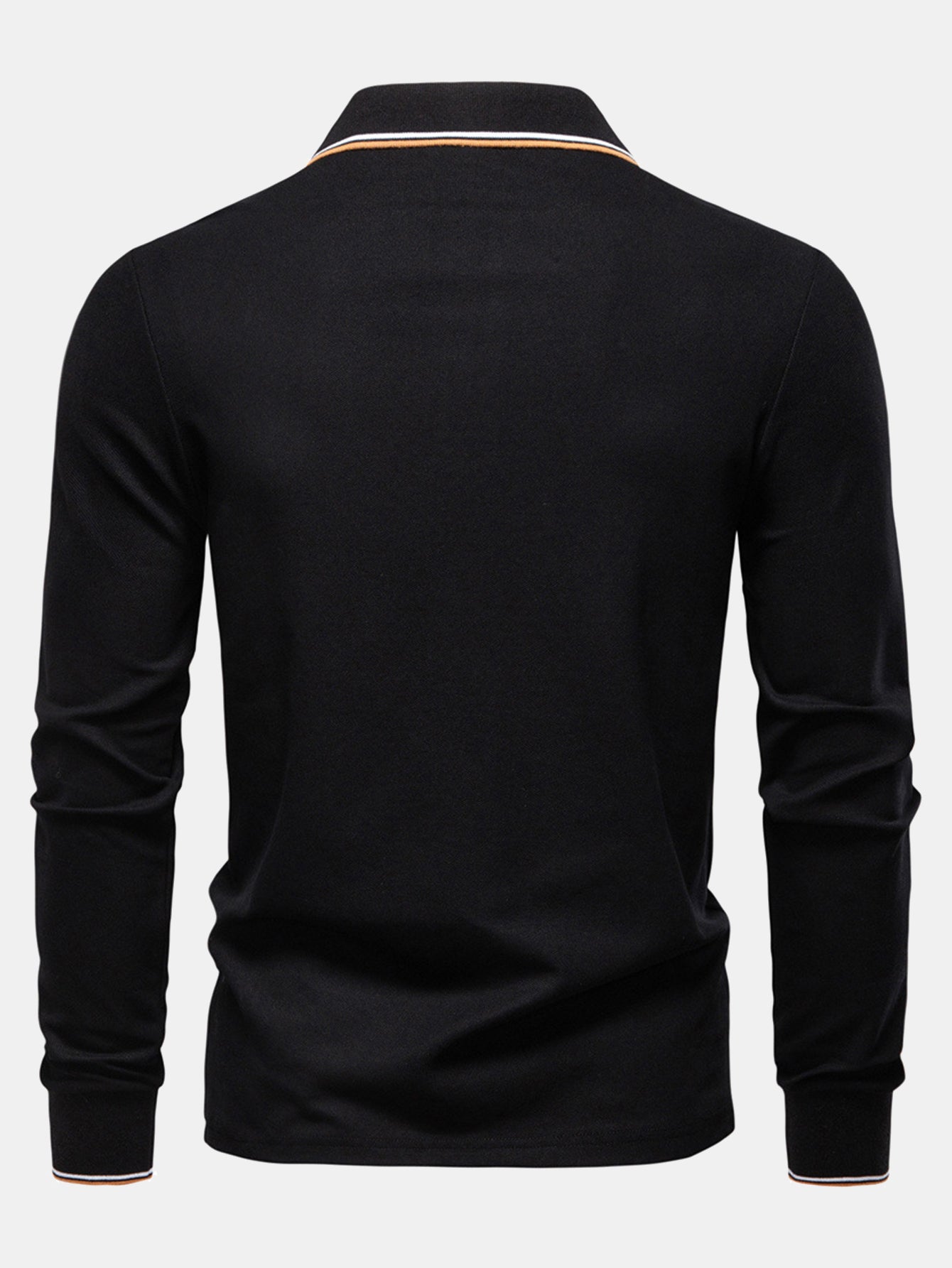Horacio® | Long Sleeved Contrast Polo Shirt