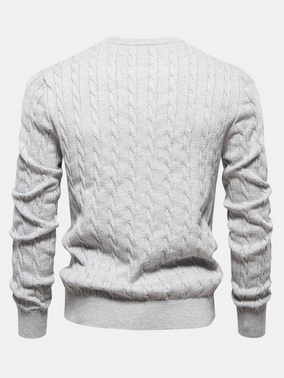 Elías® | Giraffe Embroidery Twist Jacquard Sweater