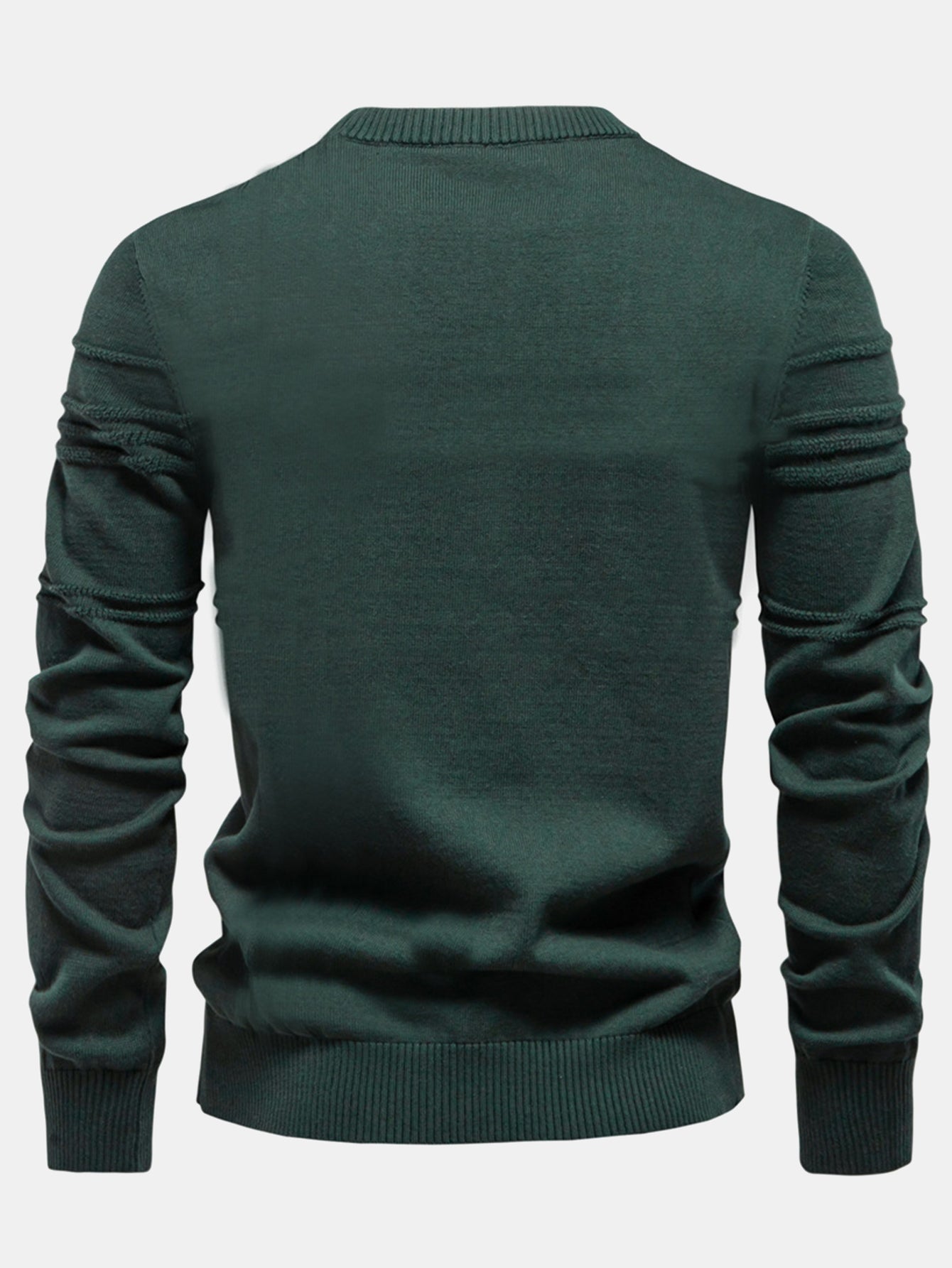 Gaudencio® | Striped Jacquard Crewneck Sweater