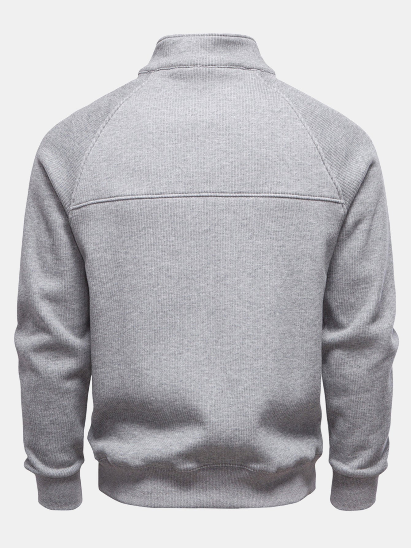 Gareth® | Ribbed Raglan Sleeve Quarter Zip Sweatshirt