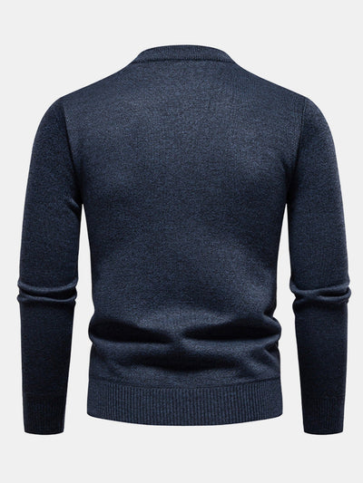Asad® | Geometric Jacquard Crewneck Sweater