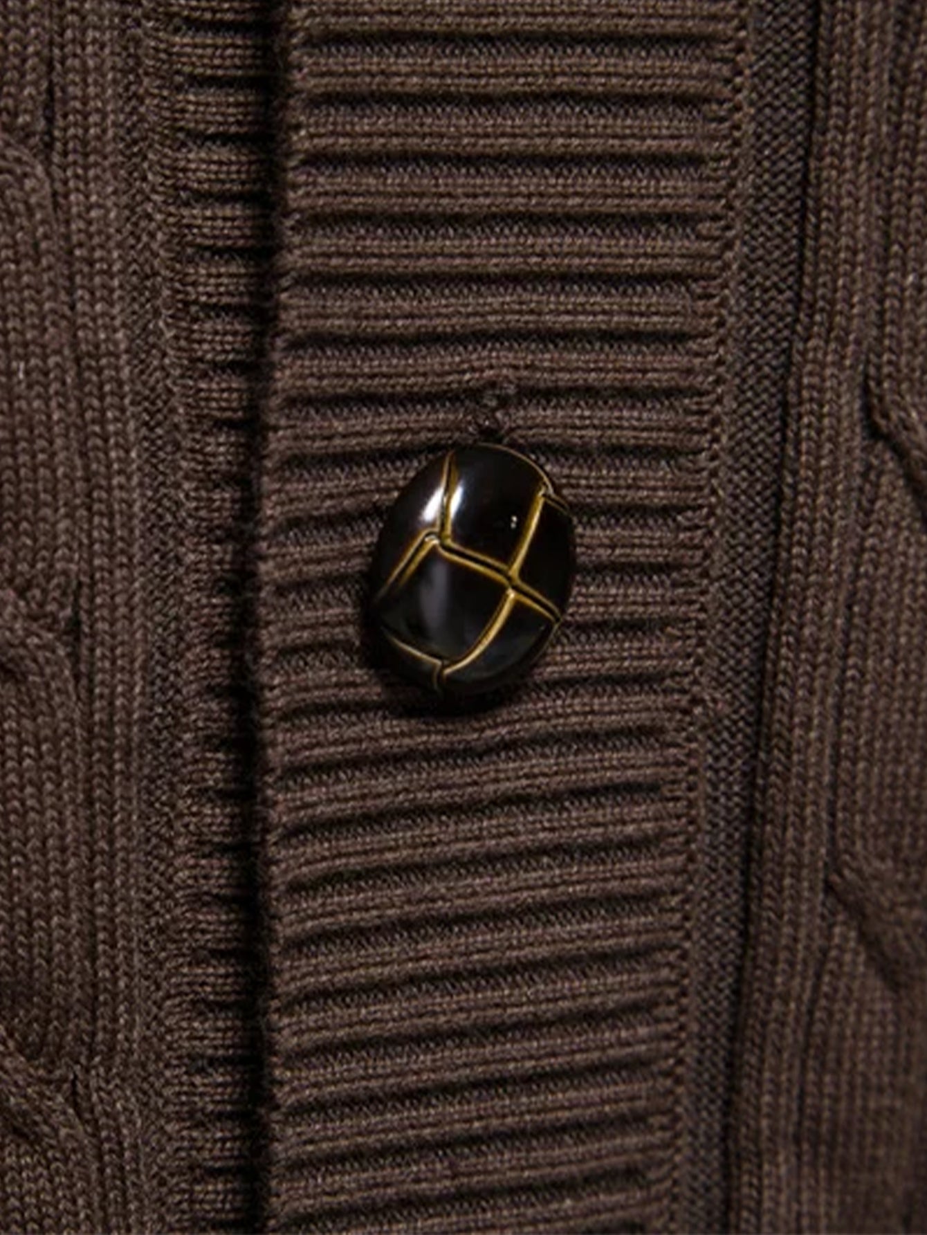 Donato® | Geometric Jacquard Shawl Collar Cardigan Sweater