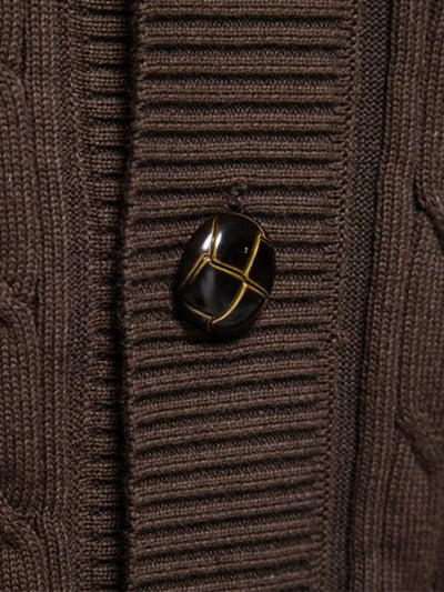 Donato® | Geometric Jacquard Shawl Collar Cardigan Sweater