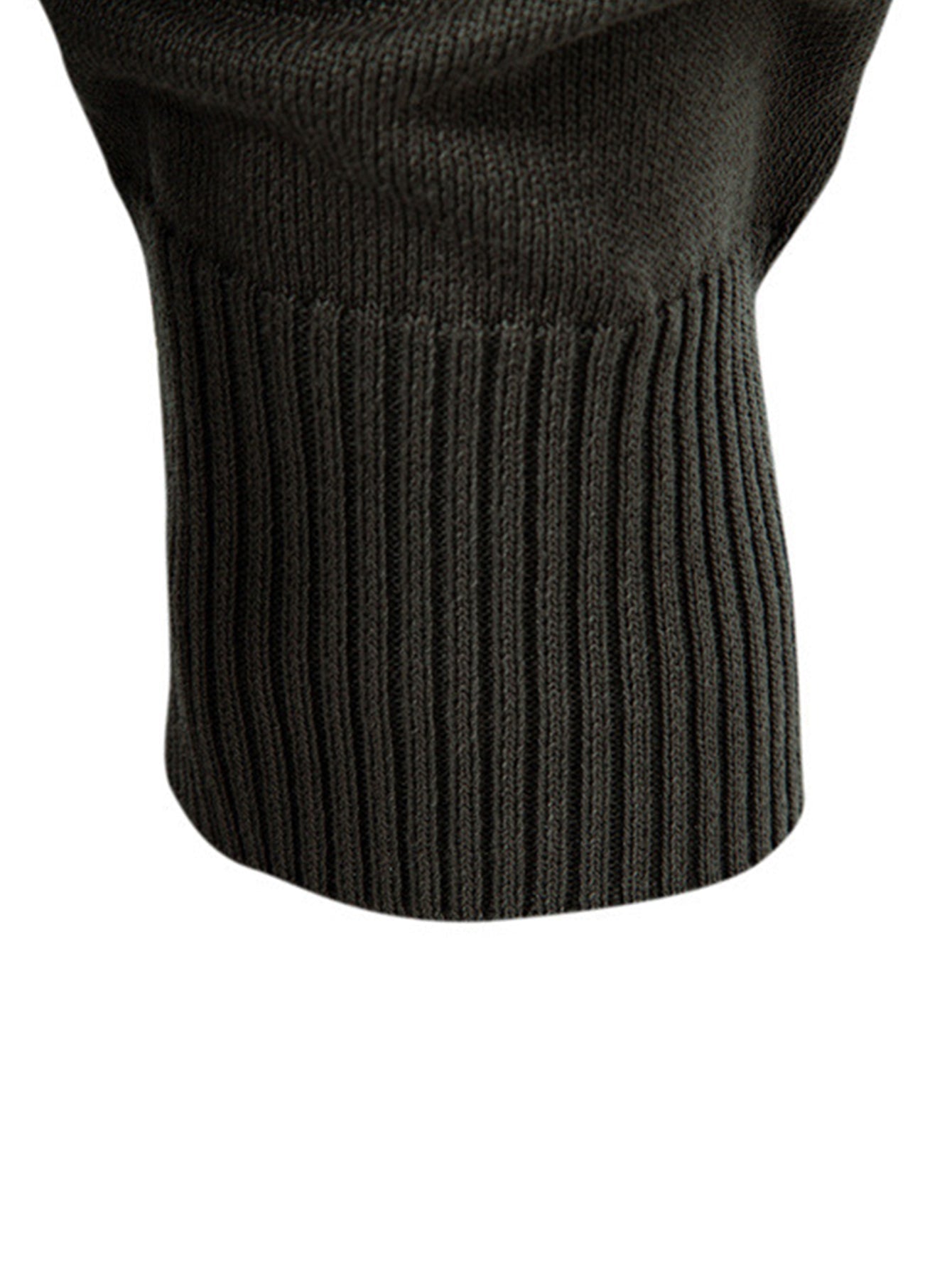 Steven | Long Sleeved Knitted Geometric Jacquard Zippe Polo Shirt