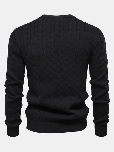 Elías® | Giraffe Embroidery Twist Jacquard Sweater