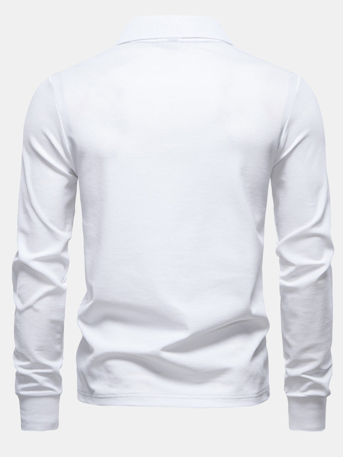 Walter | Long Sleeved Giraffe Embroidery Polo Shirt