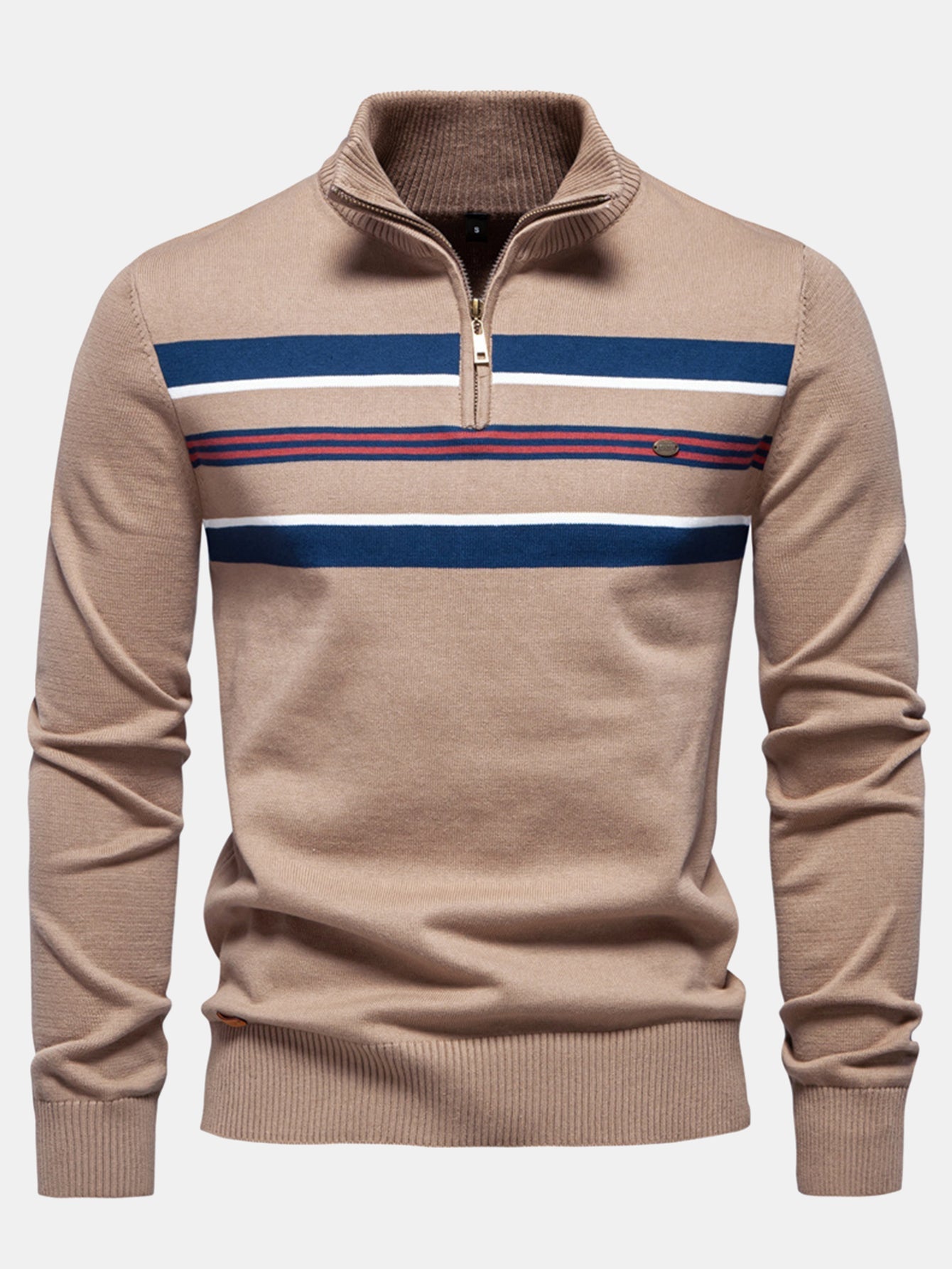 Hal® | Stripe Quarter-Zip Sweater
