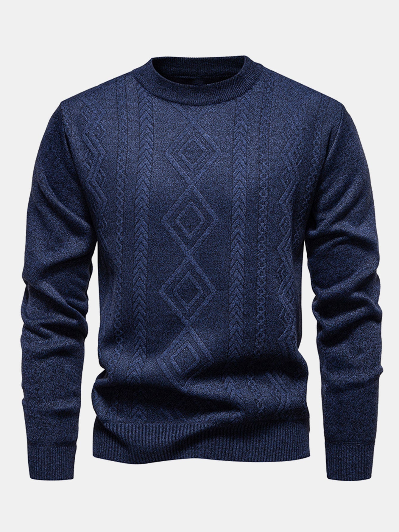 Asad® | Geometric Jacquard Crewneck Sweater