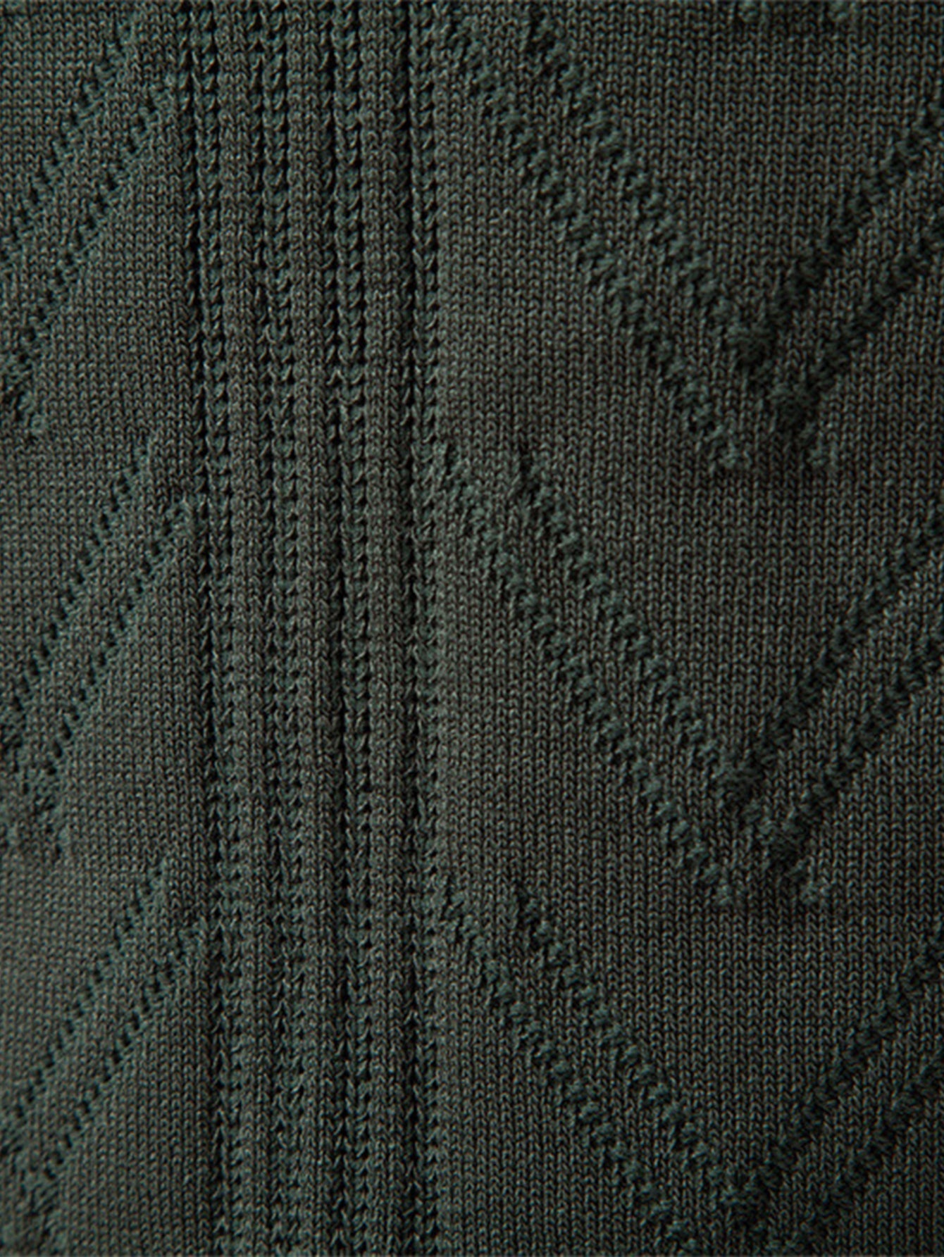 Hernán® | Long Sleeve V-Neck Knit Polo Shirt