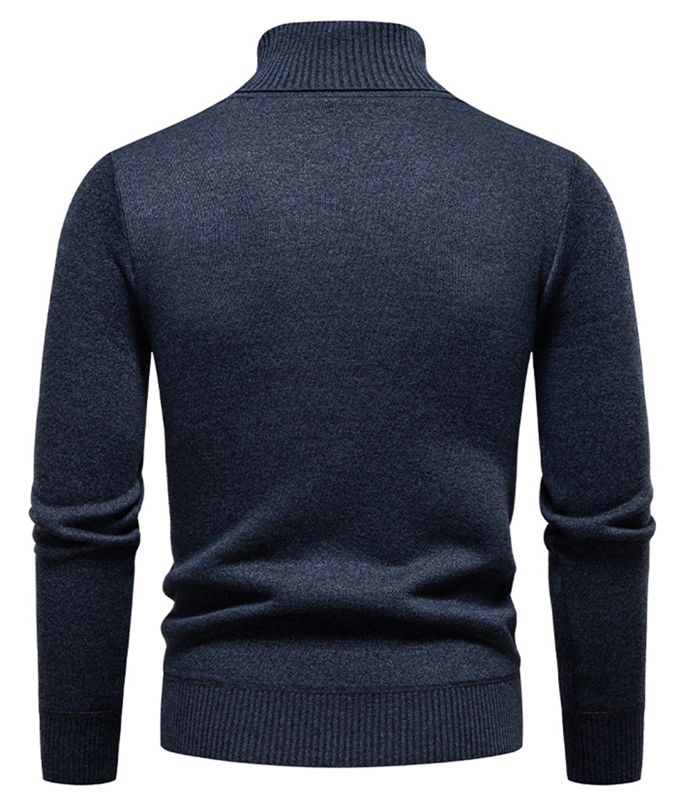 Atilio® | Geometric Jacquard Turtle Neck Sweater