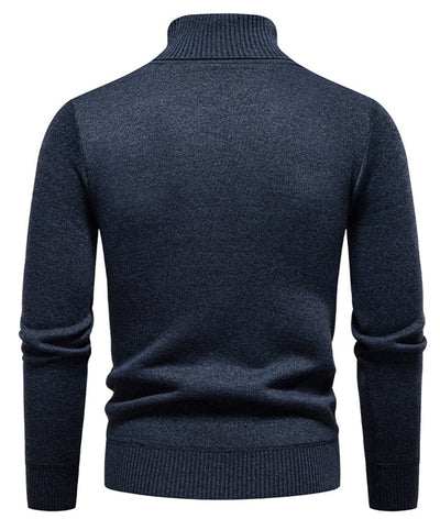 Atilio® | Geometric Jacquard Turtle Neck Sweater