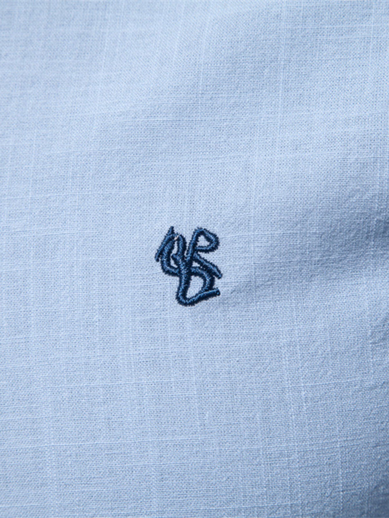 Florentino® | Long Sleeve Linen Look Stand Collar Shirt & Straight Leg Linen Pants