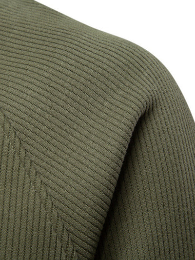 Gareth® | Ribbed Raglan Sleeve Quarter Zip Sweatshirt