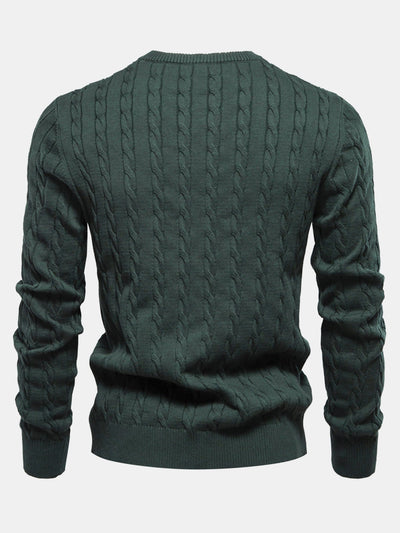 Elías® | Giraffe Embroidery Twist Jacquard Sweater