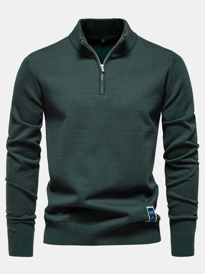 Hasan® | Quarter-Zip Sweater
