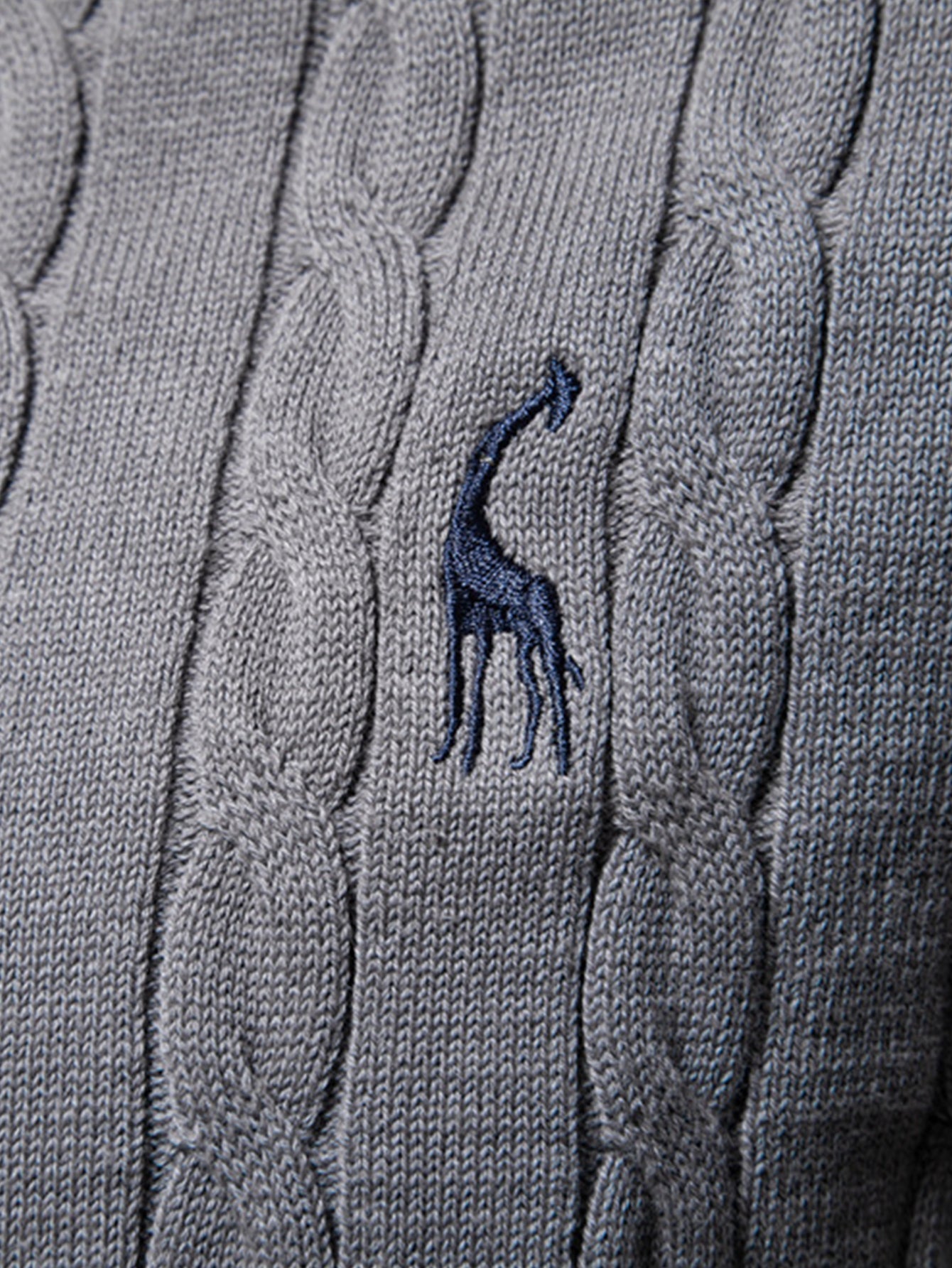 Elías® | Giraffe Embroidery Twist Jacquard Sweater