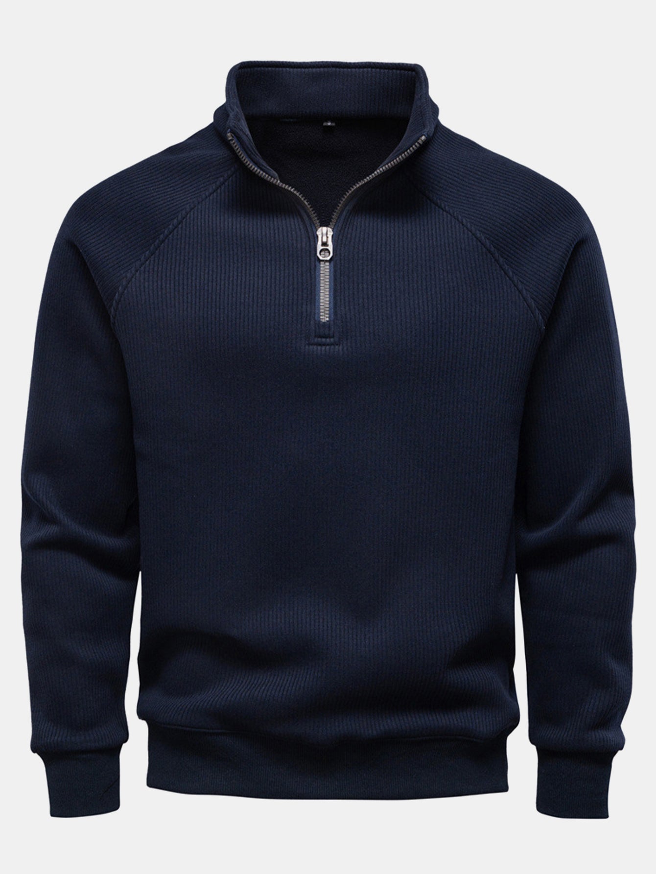 Gareth® | Ribbed Raglan Sleeve Quarter Zip Sweatshirt