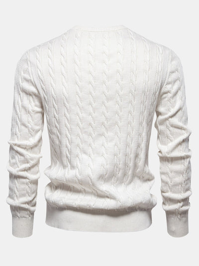 Elías® | Giraffe Embroidery Twist Jacquard Sweater