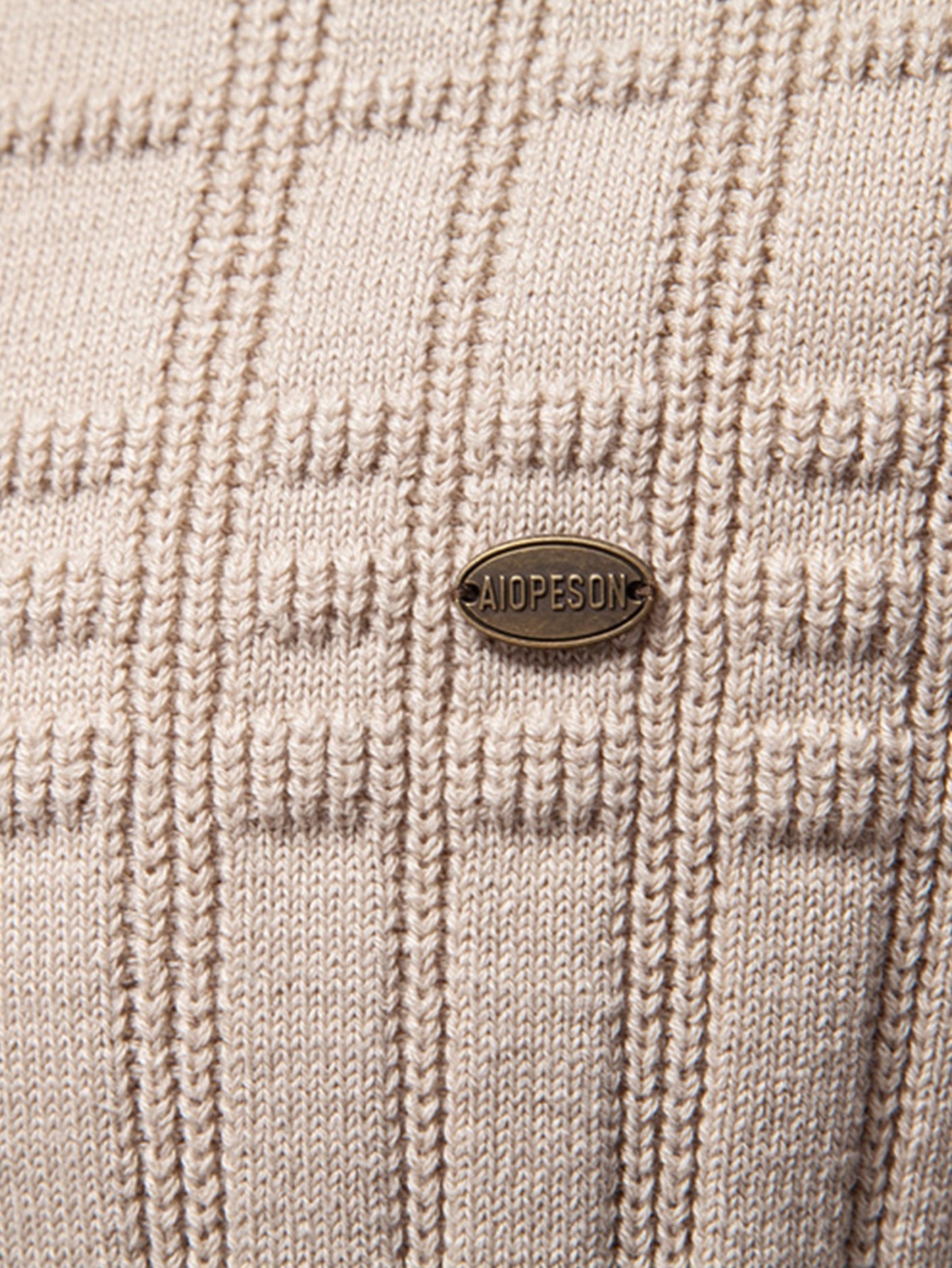 Gaudencio® | Striped Jacquard Crewneck Sweater