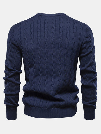 Elías® | Giraffe Embroidery Twist Jacquard Sweater