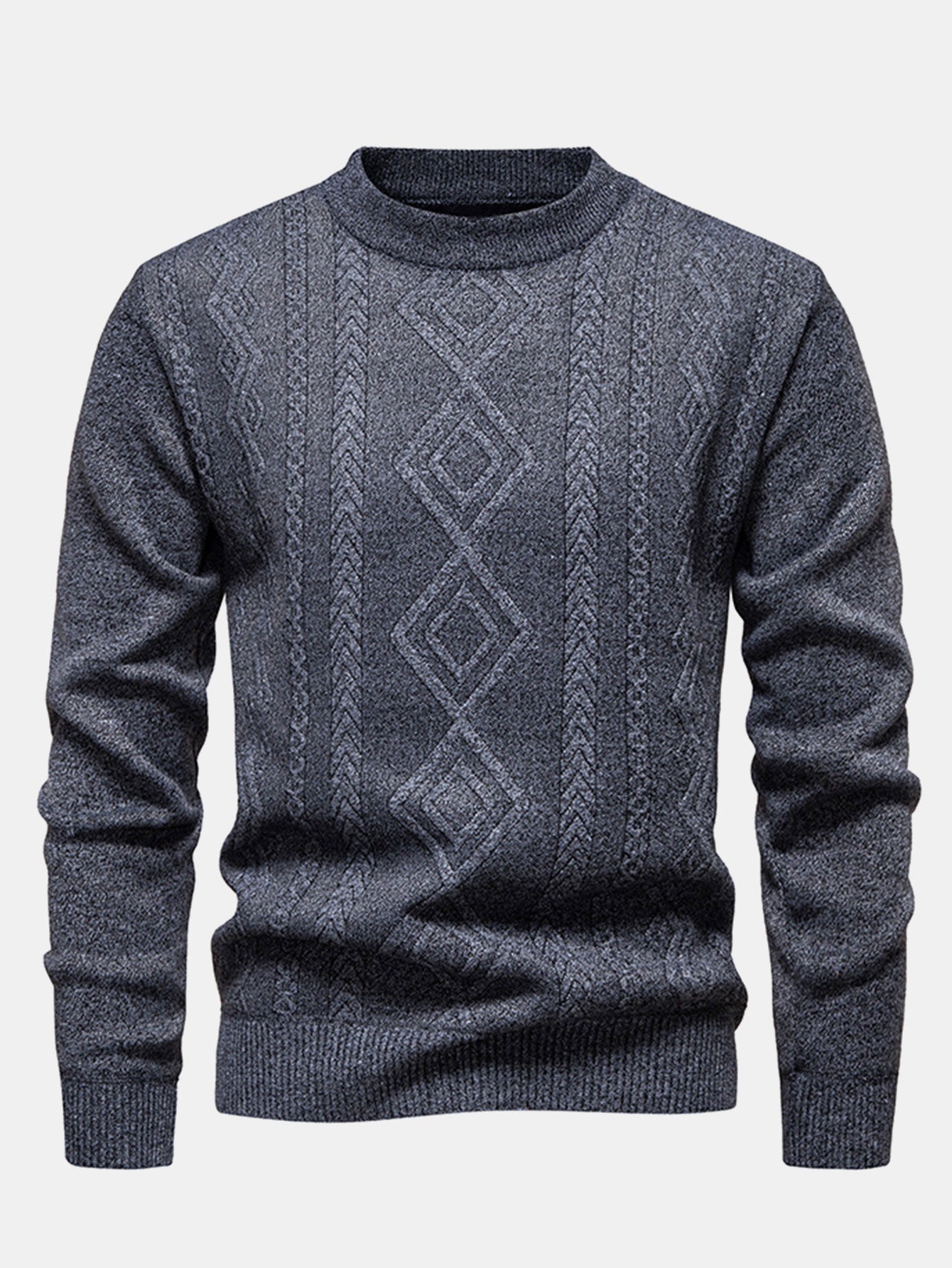 Asad® | Geometric Jacquard Crewneck Sweater