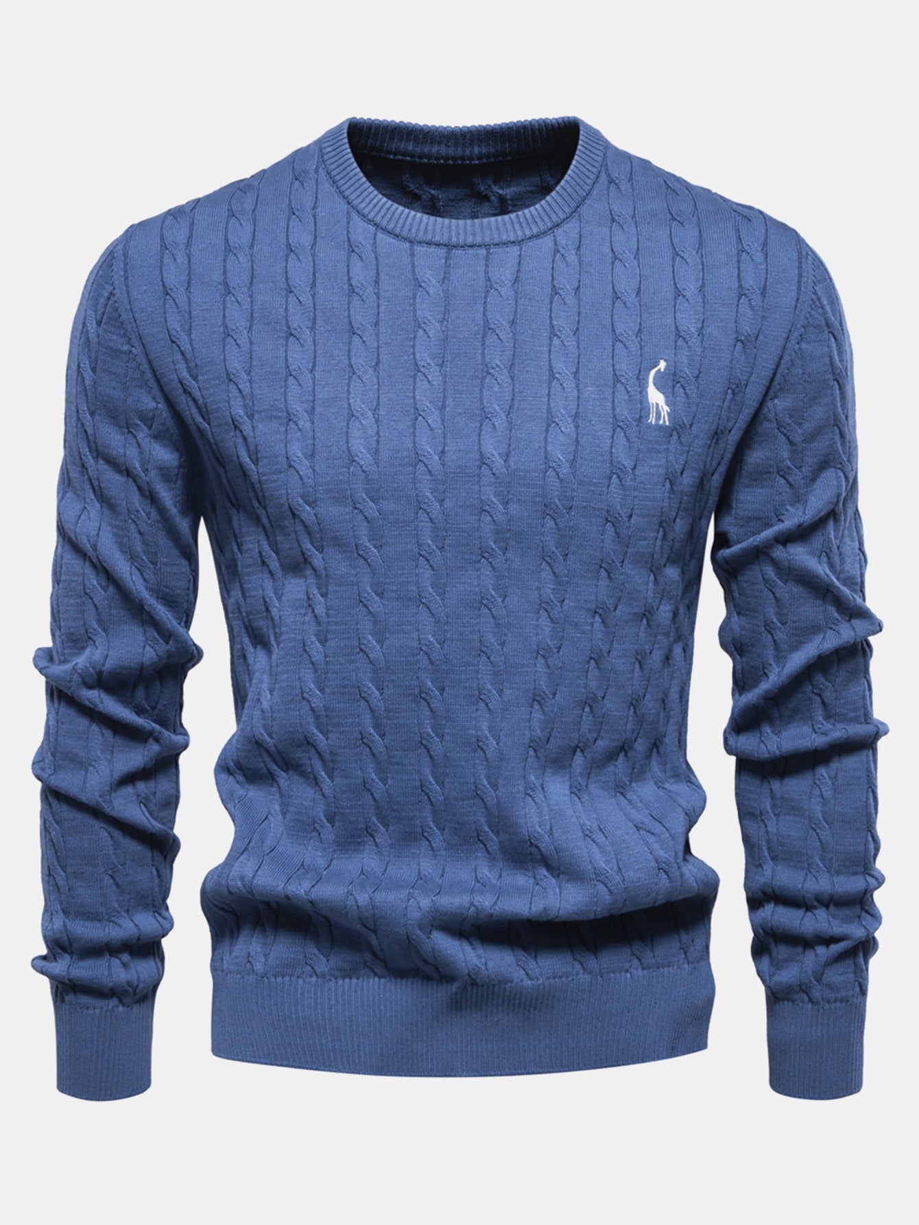 Elías® | Giraffe Embroidery Twist Jacquard Sweater