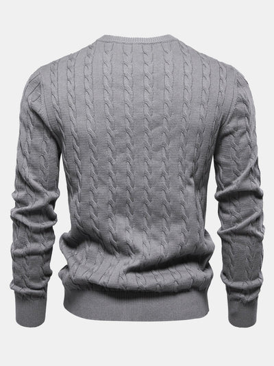 Elías® | Giraffe Embroidery Twist Jacquard Sweater