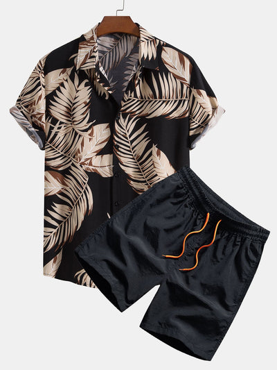 Max® | Tropical Print Shirt & Swim Shorts