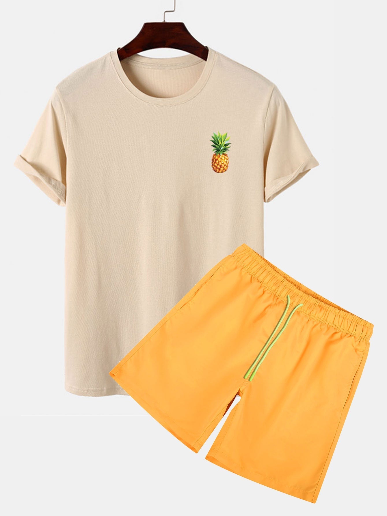 Orlando® | Pineapple Print T-Shirt & Swim Shorts
