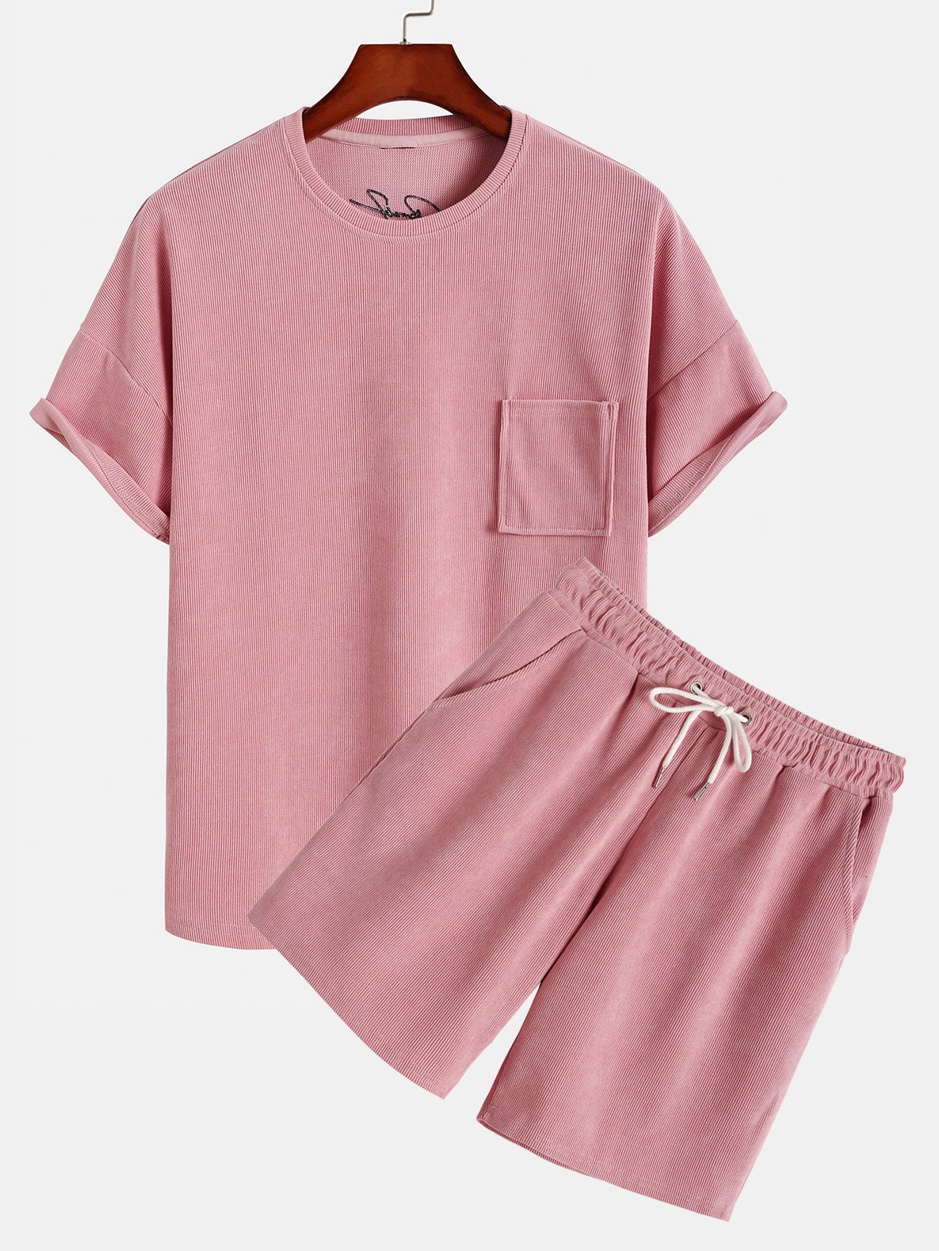 Hugo® | Dropped Shoulder Corduroy T-Shirt & Shorts