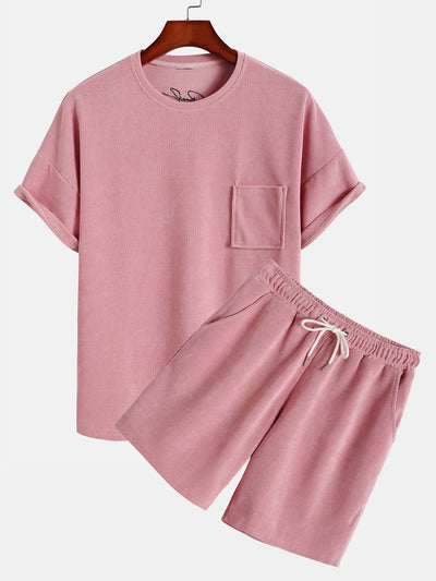 Hugo® | Dropped Shoulder Corduroy T-Shirt & Shorts