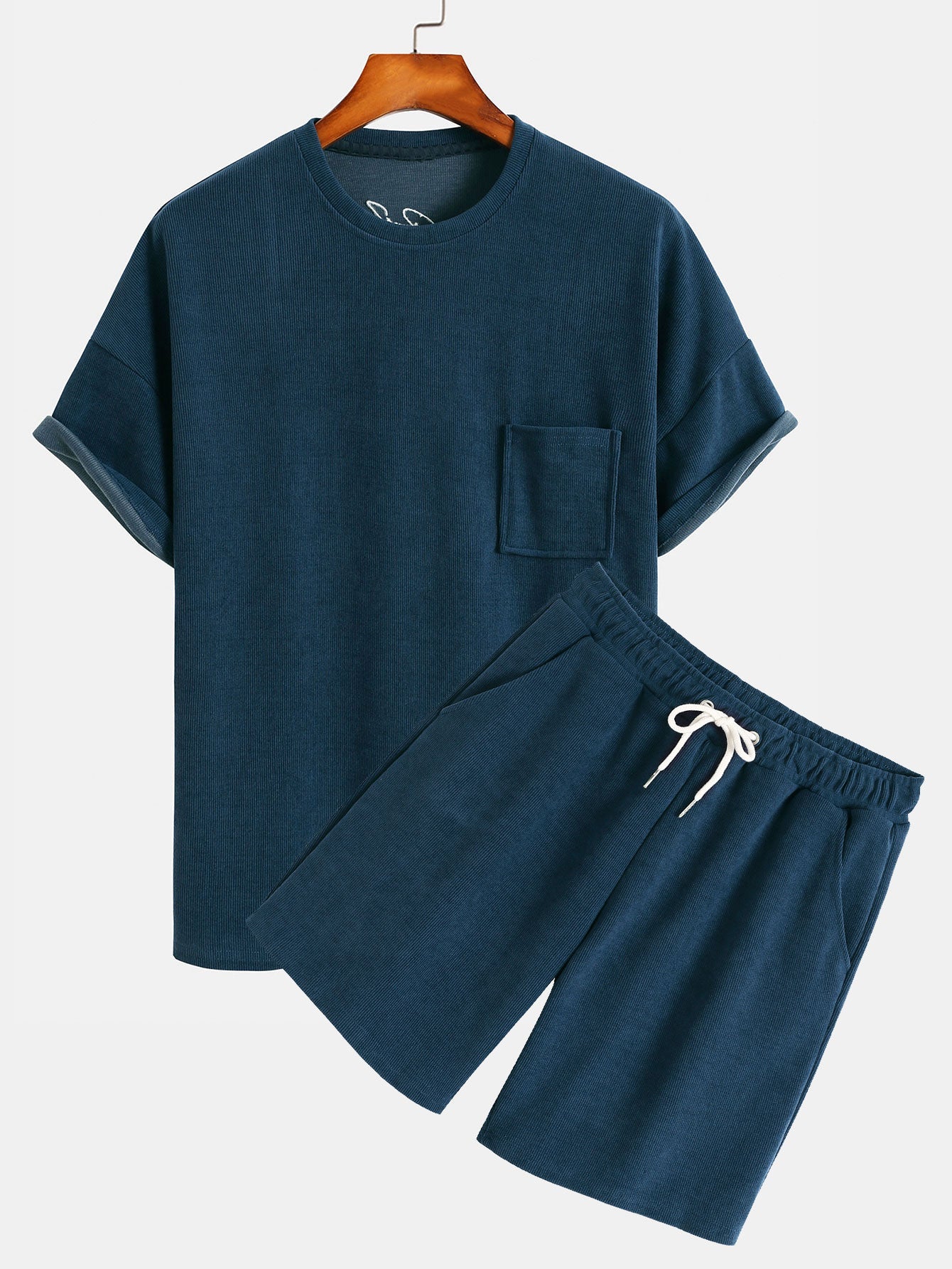 Hugo® | Dropped Shoulder Corduroy T-Shirt & Shorts