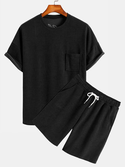 Hugo® | Dropped Shoulder Corduroy T-Shirt & Shorts