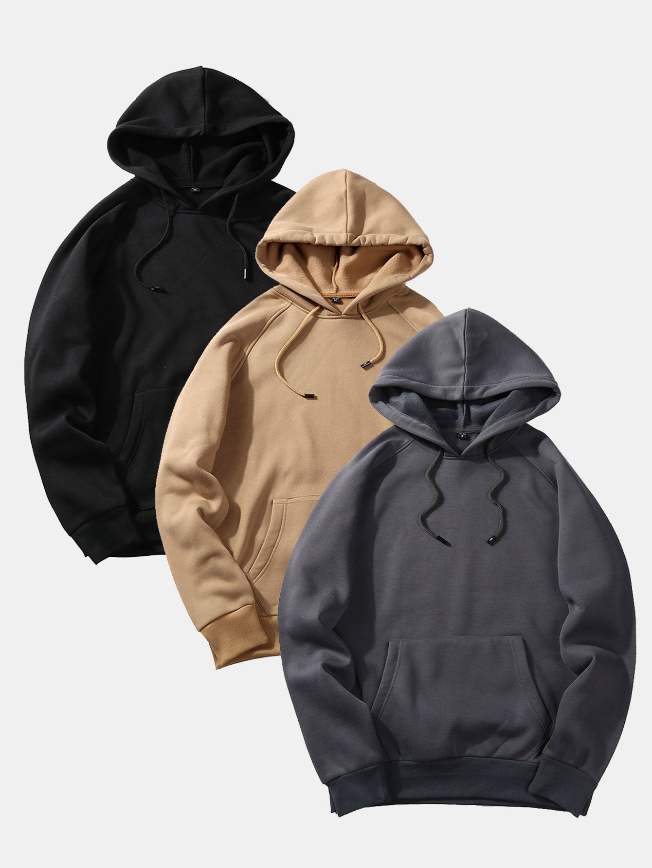Omari | 3 Pieces  Basic Hoodies