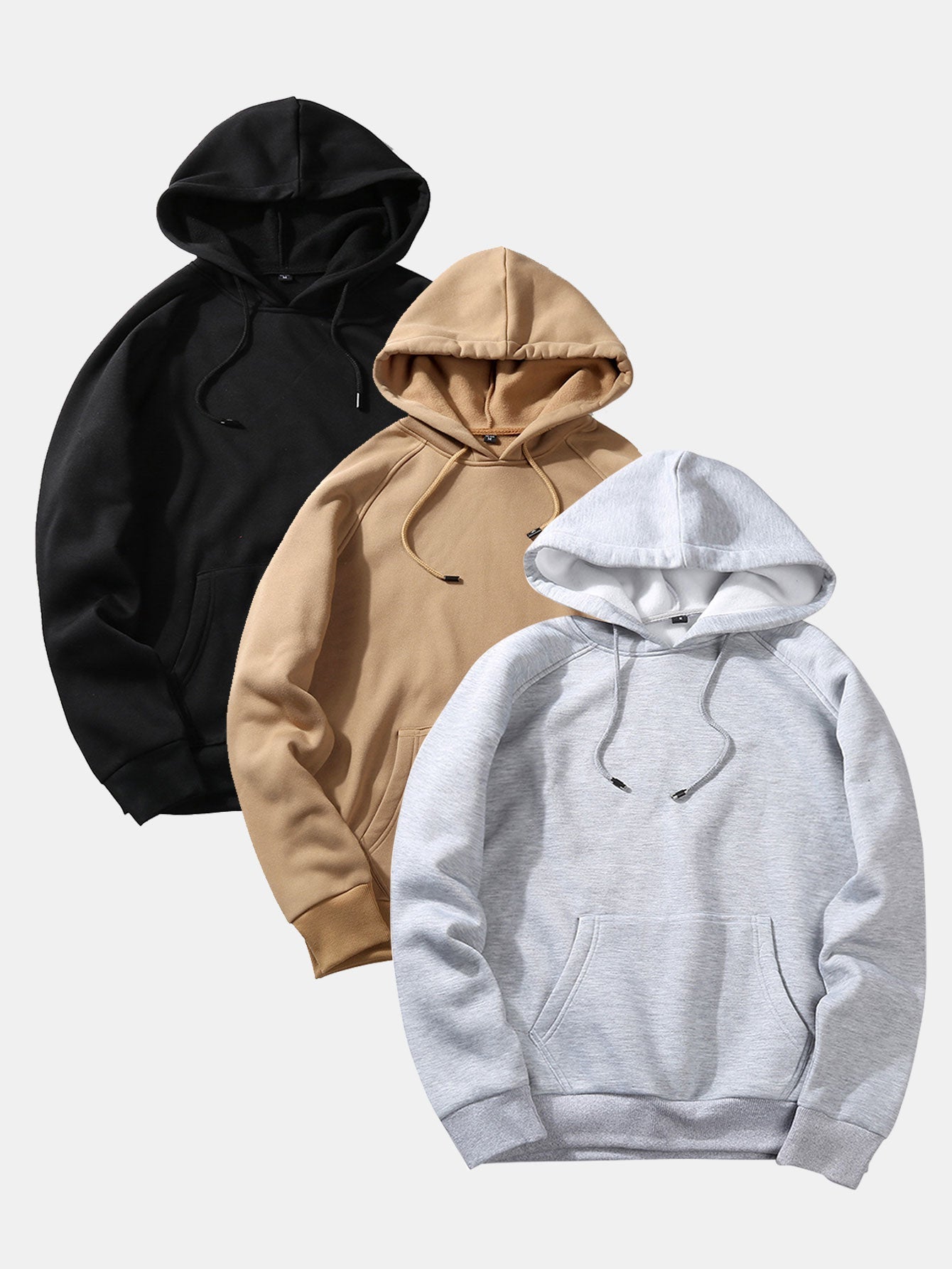Omari | 3 Pieces  Basic Hoodies