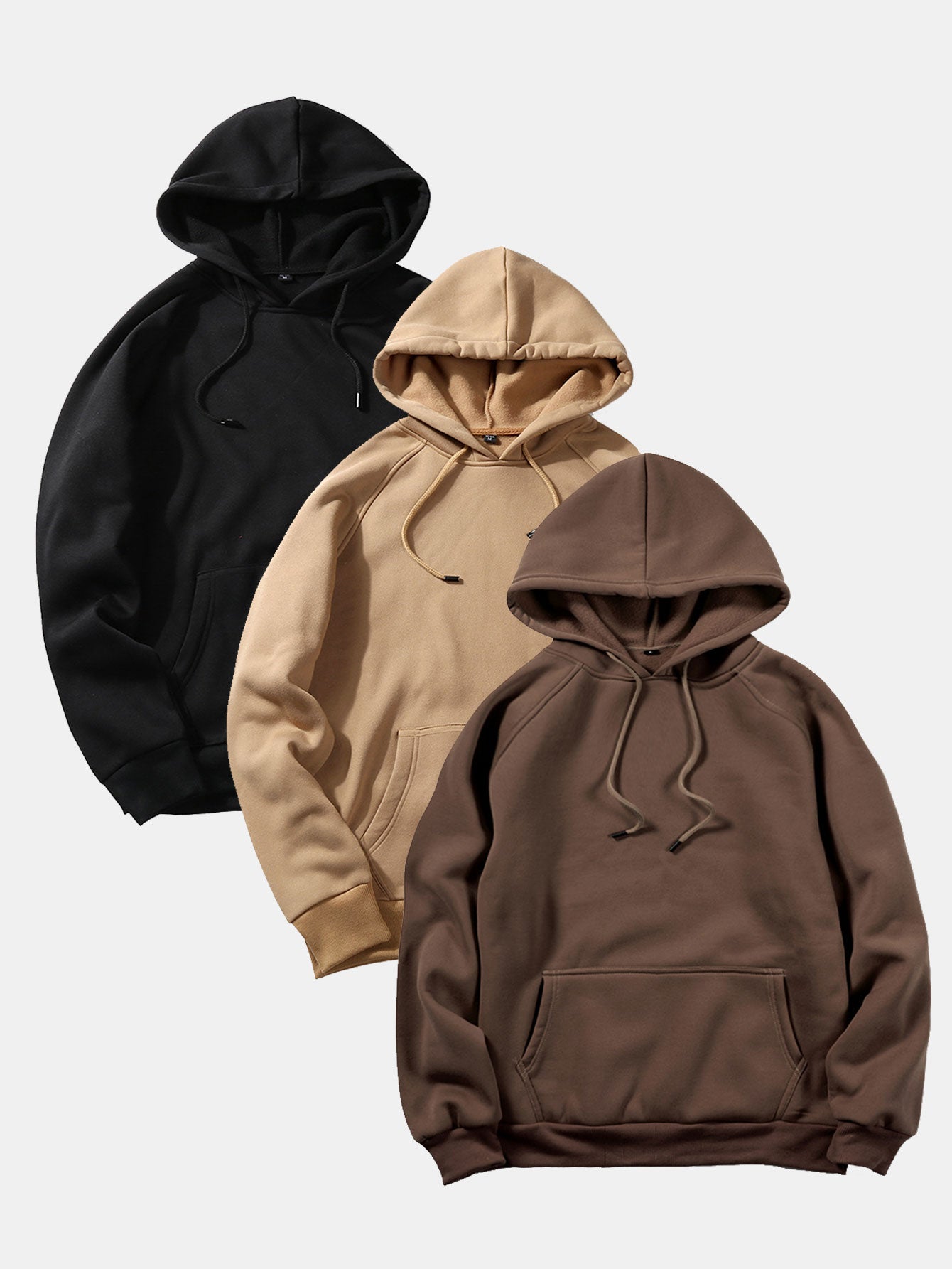 Omari | 3 Pieces  Basic Hoodies