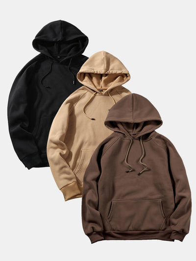 Omari | 3 Pieces  Basic Hoodies