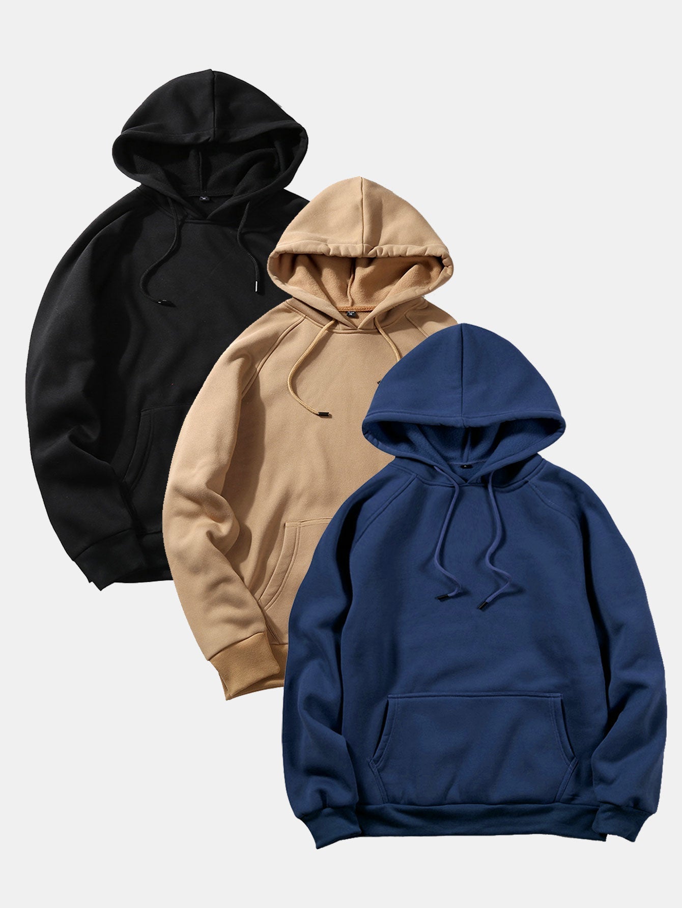Omari | 3 Pieces  Basic Hoodies
