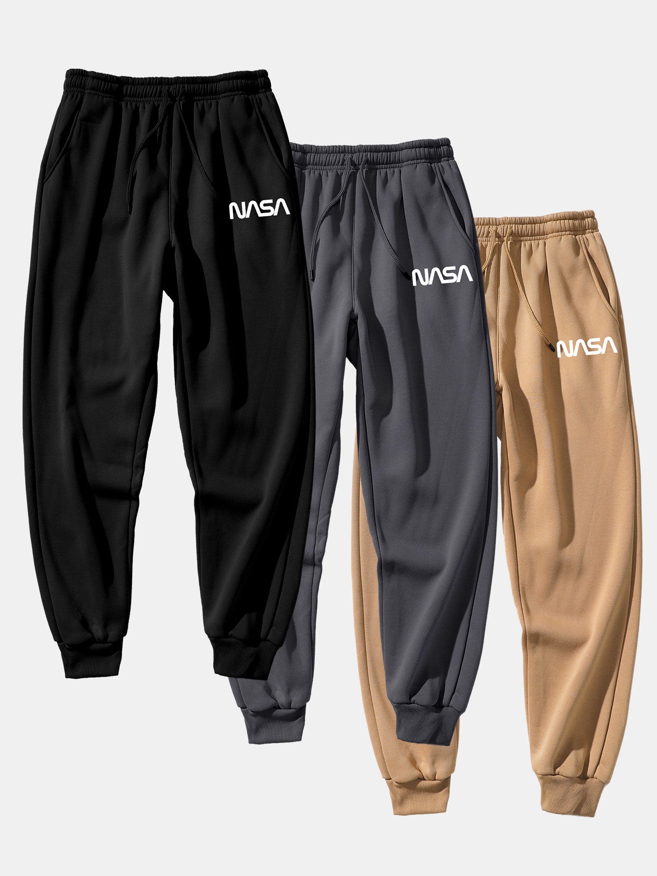 Balendin® | 3 Pieces Nasa Print Jogger Pants – Joe Store