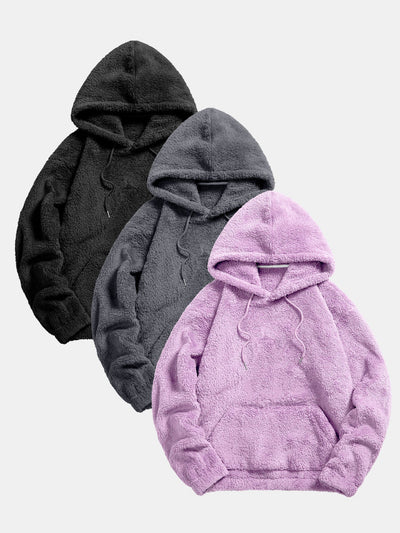 Kael | 3 Pieces Basic Teddy Hoodies