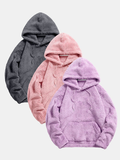 Kael | 3 Pieces Basic Teddy Hoodies