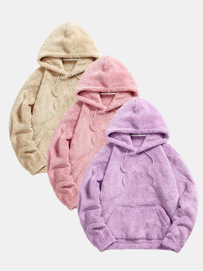 Kael | 3 Pieces Basic Teddy Hoodies