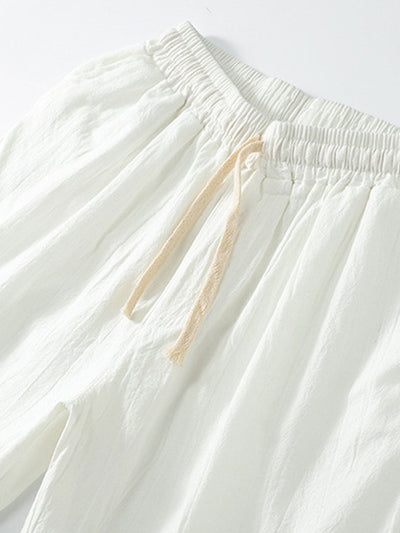 Laureano® | Man Cotton Drawstring Shorts