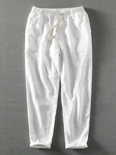 Dave® | Linen Cotton Blend Cropped Pants