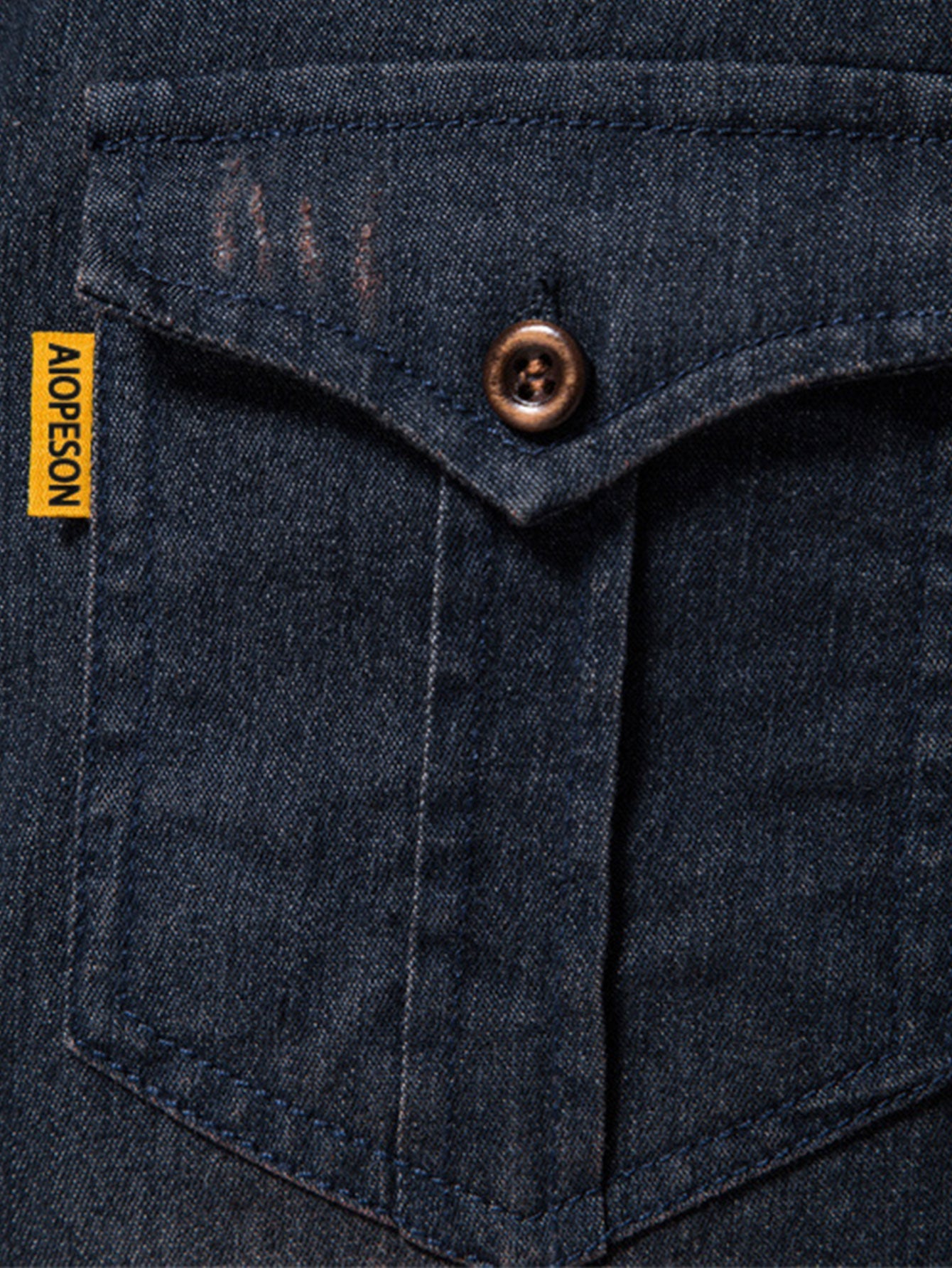 Finbar® | Washed Denim Western Shirt With Pockets