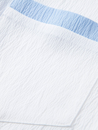 Grant® | Textured Contrast Cuban Shirt & Straight Leg Pants