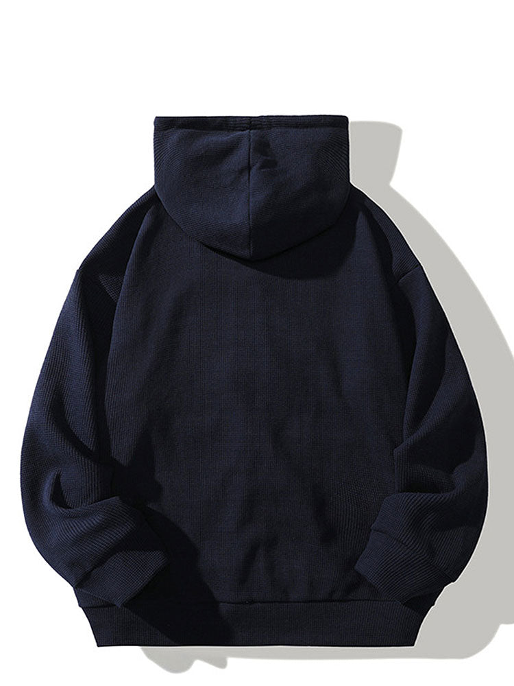 Gael | Relaxed Waffle Zip Hoodie